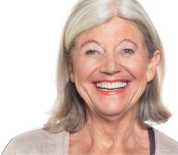 Older woman smiling